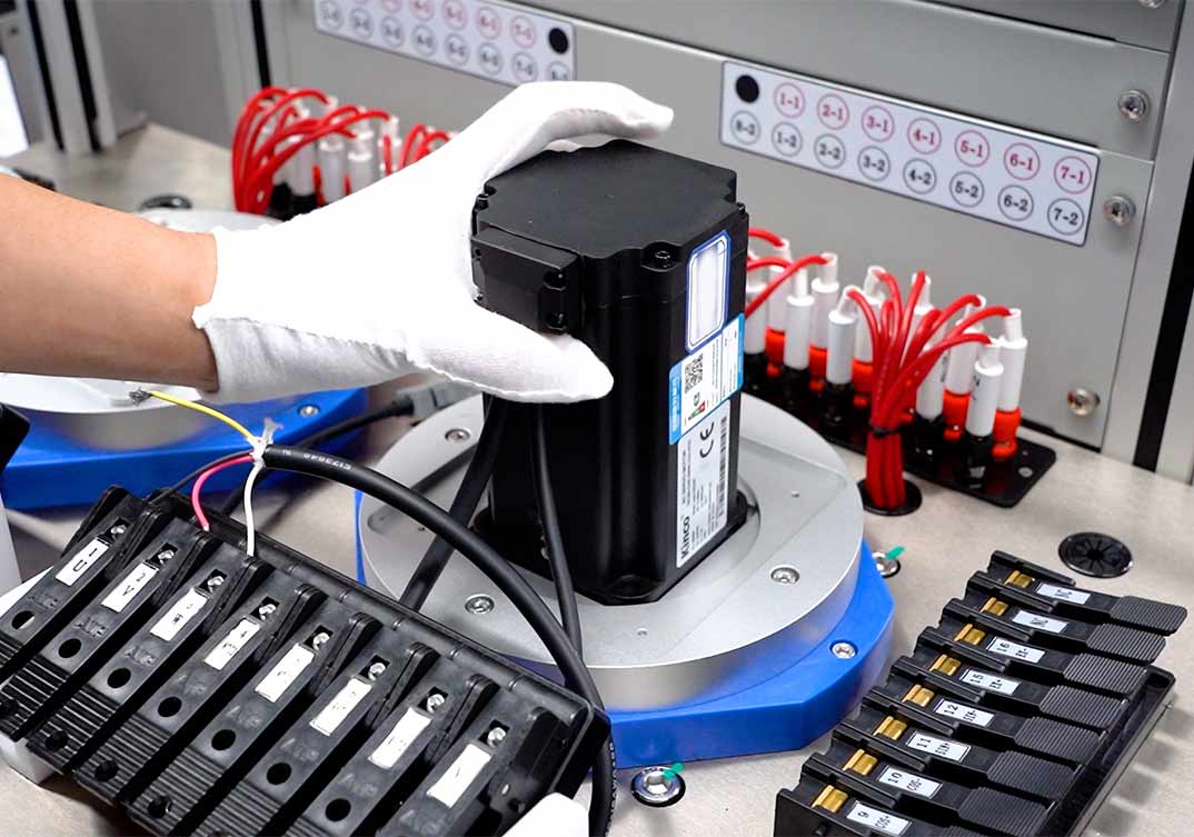 伺服電機測試系統應用現場